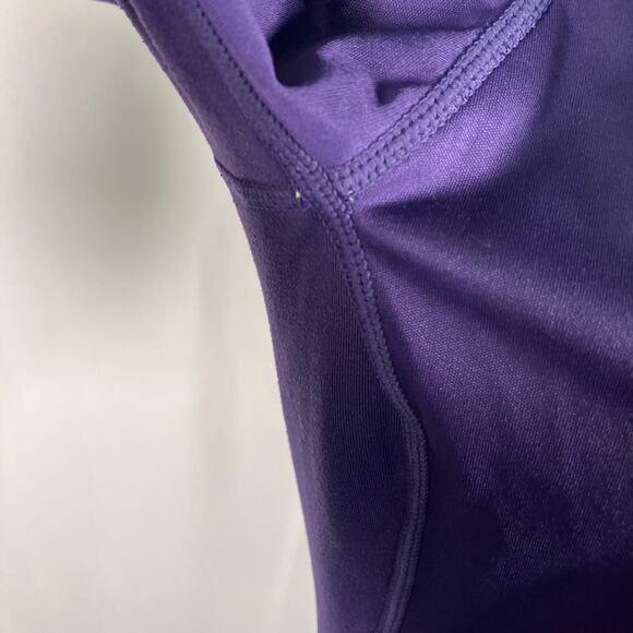 Nike Dri-Fit Full Zip Running Jacket Purple Lime M Reflective Pockets 384423-535 - Picture 4 of 16